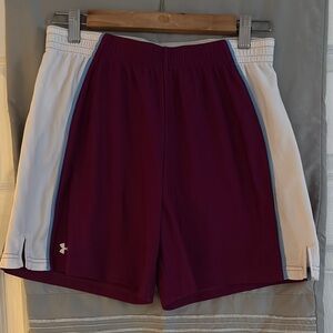 Under Armour Purple and White Athletic Shorts